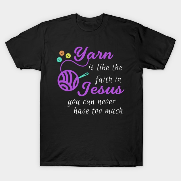 Quilting and Jesus Quote T-Shirt by TheBestHumorApparel